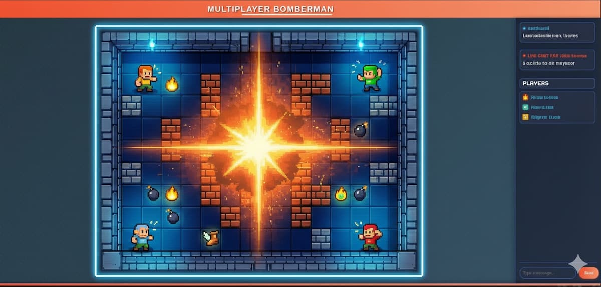 Multiplayer Bomberman – Real-Time Web Game — screenshot 1